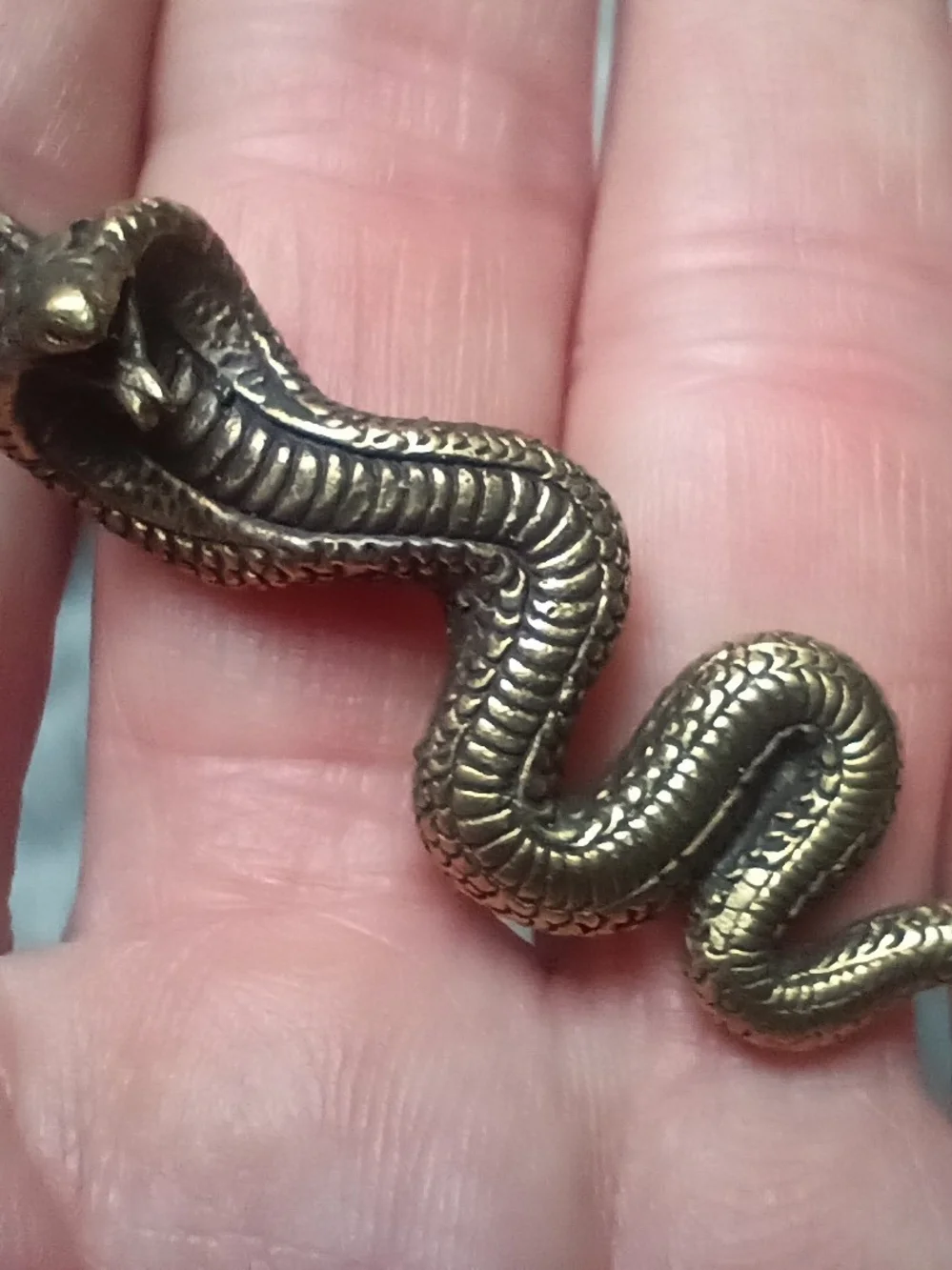 Bronze Cobra Reptile Pendant - Pets Reptile Accessory